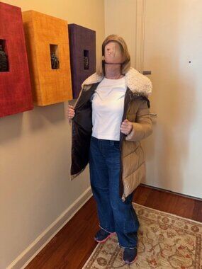 Biscuit Beige Bonita Save The Duck Woman's Coat  almost new  size 2 medium